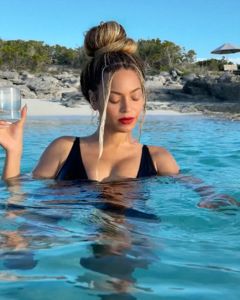 Beyoncé Plungey Swim dress